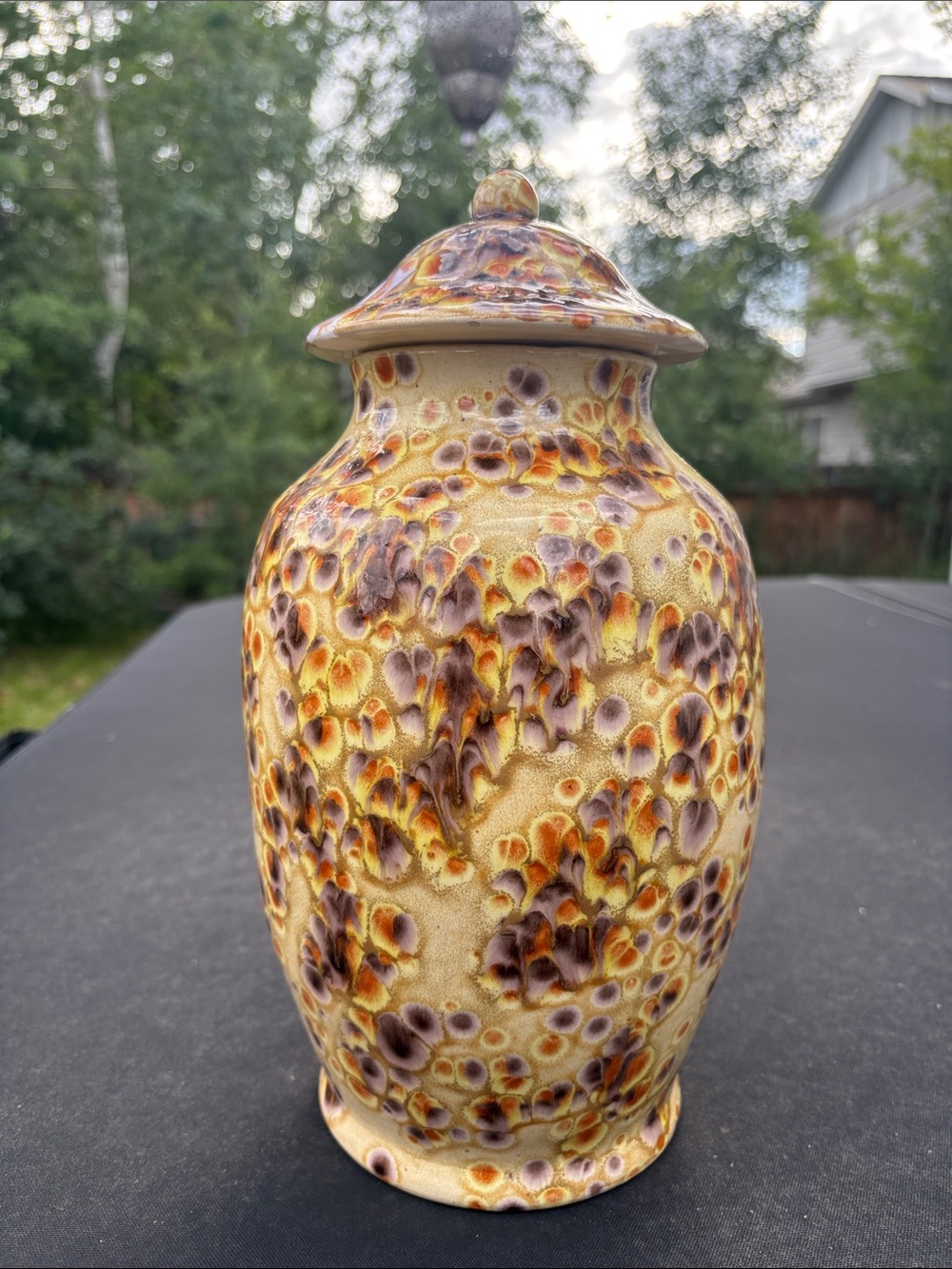 Vintage 1957 Ceramic Urn (12” tall)